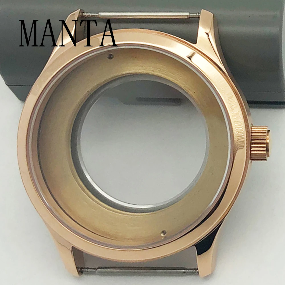 MANTA 42mm Silver Rose Gold Case Sapphire Glass Watch Parts Fit Miyota8205/8215/821A ETA2836 Mingzhu2813 Seagull ST1612 Movement
MANTA 42mm Silver Rose Gold Case Sapphire Glass Watch Parts Fit Miyota8205/8215/821A ETA2836 Mingzhu2813 Seagull ST1612 Movement