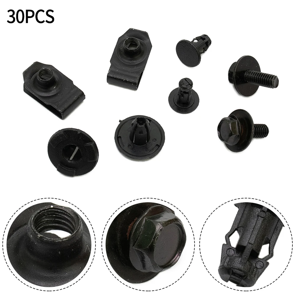 Guard Clips Bolts Essential Metal Bolt Clamps and Plastic Clips Set for Nissan Qashqai Engine Undertray Cover (30Pcs/Set)
Guard Clips Bolts Essential Metal Bolt Clamps and Plastic Clips Set for Nissan Qashqai Engine Undertray Cover (30Pcs/Set)