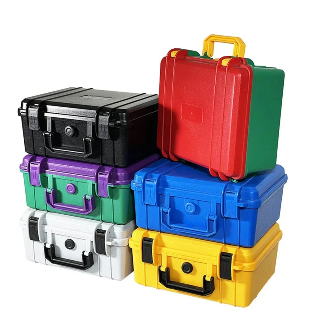 

NEW 280x240x130mm Safety Instrument Tool Box Equipment Tool Case ABS Plastic Storage Toolbox Outdoor Suitcase With Foam Inside