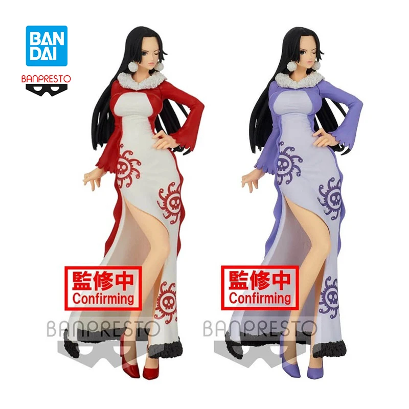 

In Stock Anime Figure Original 25Cm Bandai Banpresto One Piece Glitter Glamours Boa Hancock Scenery Model Toys Decoration