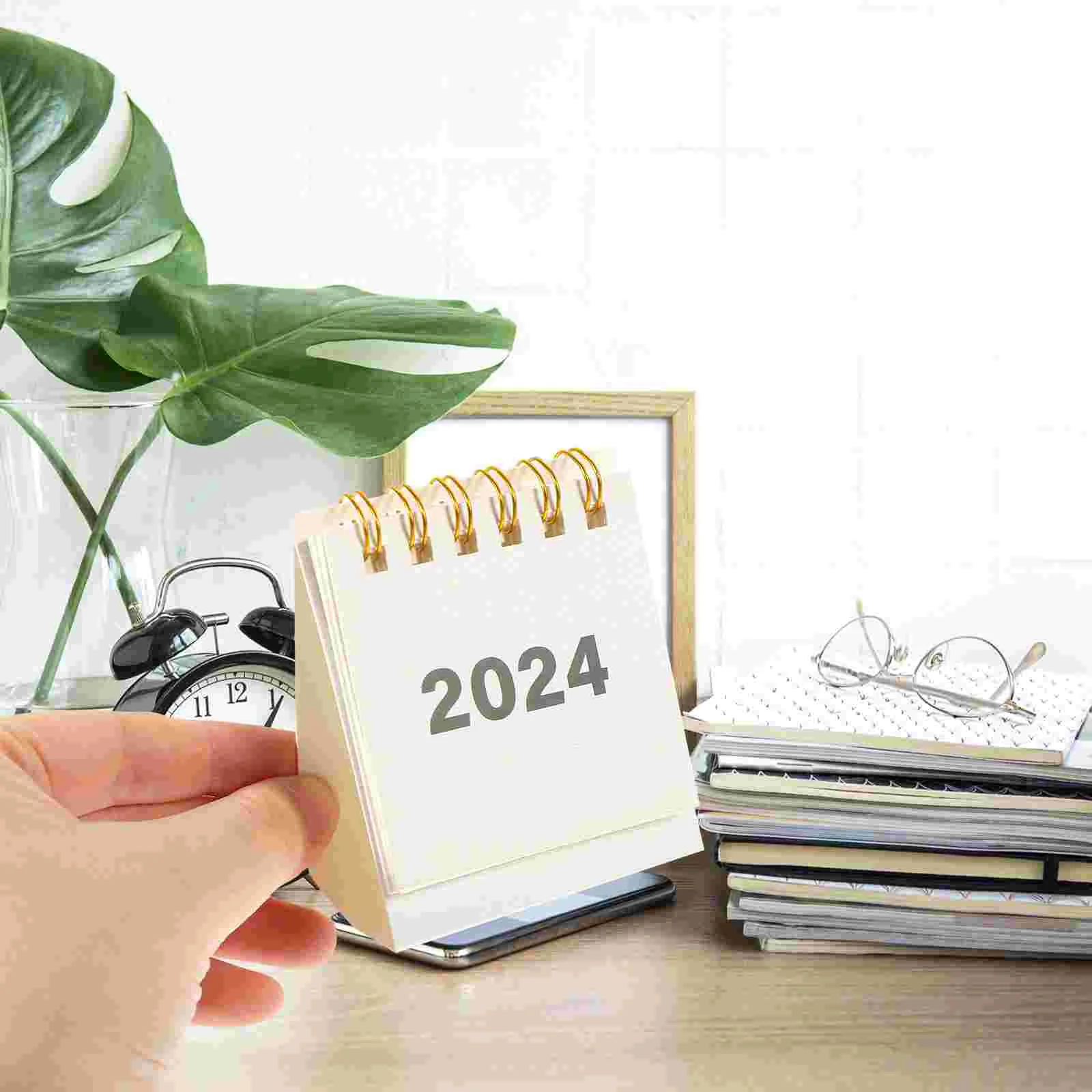 2024 Mini Office Desk Calendar Two-coil Design Desktop Small Accessory Table Schedule Standing Monthly Ornaments
2024 Mini Office Desk Calendar Two-coil Design Desktop Small Accessory Table Schedule Standing Monthly Ornaments