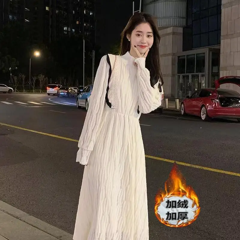 Dresses Women O-Neck Long Sleeve Solid Hollow Out Tender Elegant Princess Style Temperament Ladies Vestidos Fashion New V294
Dresses Women O-Neck Long Sleeve Solid Hollow Out Tender Elegant Princess Style Temperament Ladies Vestidos Fashion New V294