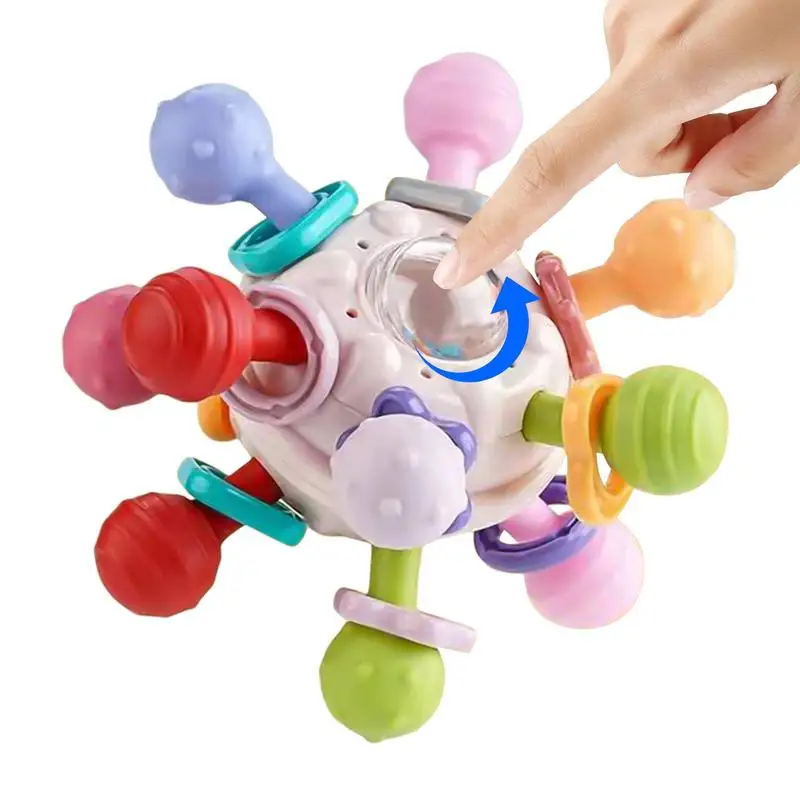 Rattle Ball Teething Toy Silicone Sensory Teething Ball Toys Colorful Educational Grasping Rattle Teether Chew Toy For Christmas
Rattle Ball Teething Toy Silicone Sensory Teething Ball Toys Colorful Educational Grasping Rattle Teether Chew Toy For Christmas
