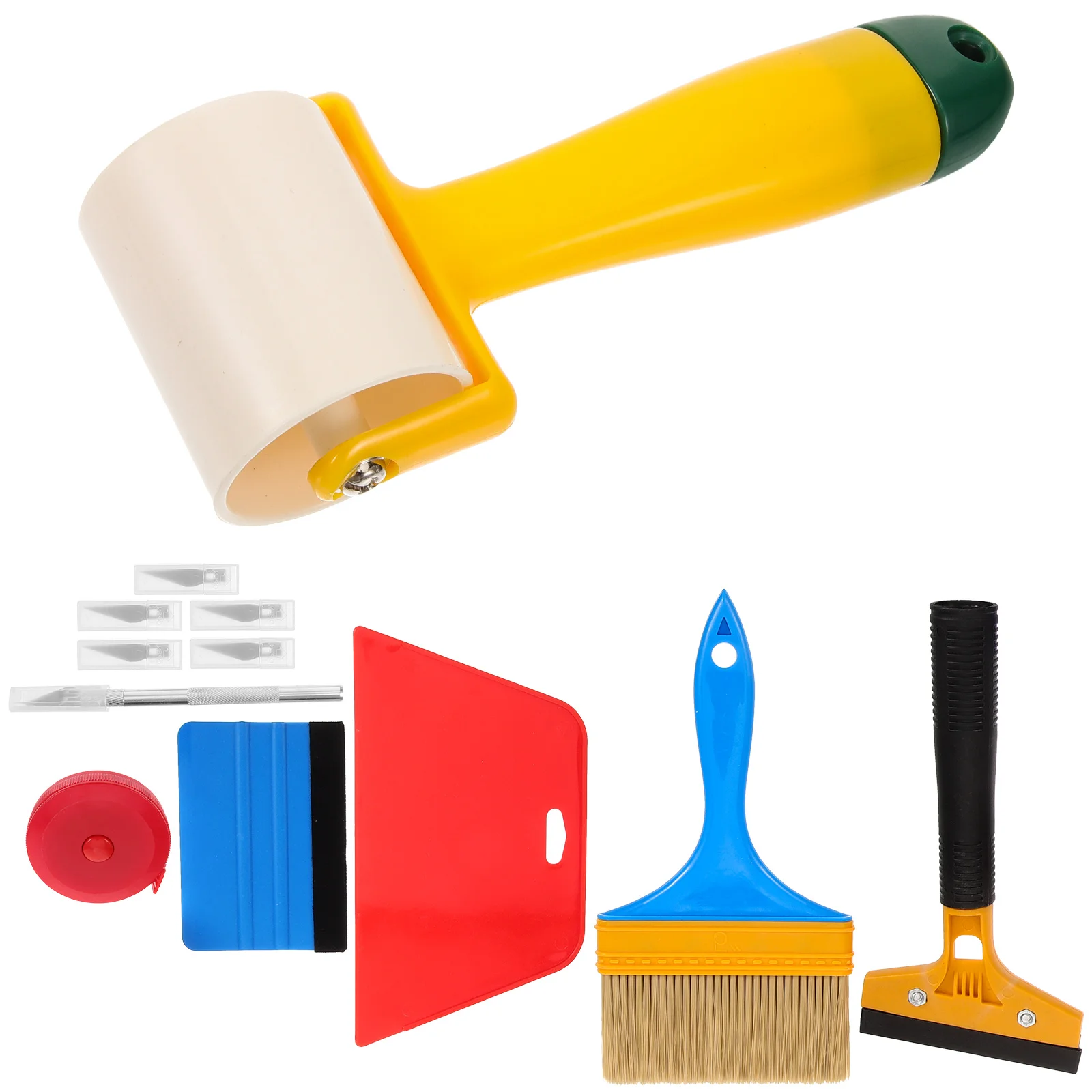 12 Pcs Tool Film Application Kit Wallpaper Smoother Smoothing Suite Tools Plastic Squeegee for Peel and Stick
12 Pcs Tool Film Application Kit Wallpaper Smoother Smoothing Suite Tools Plastic Squeegee for Peel and Stick