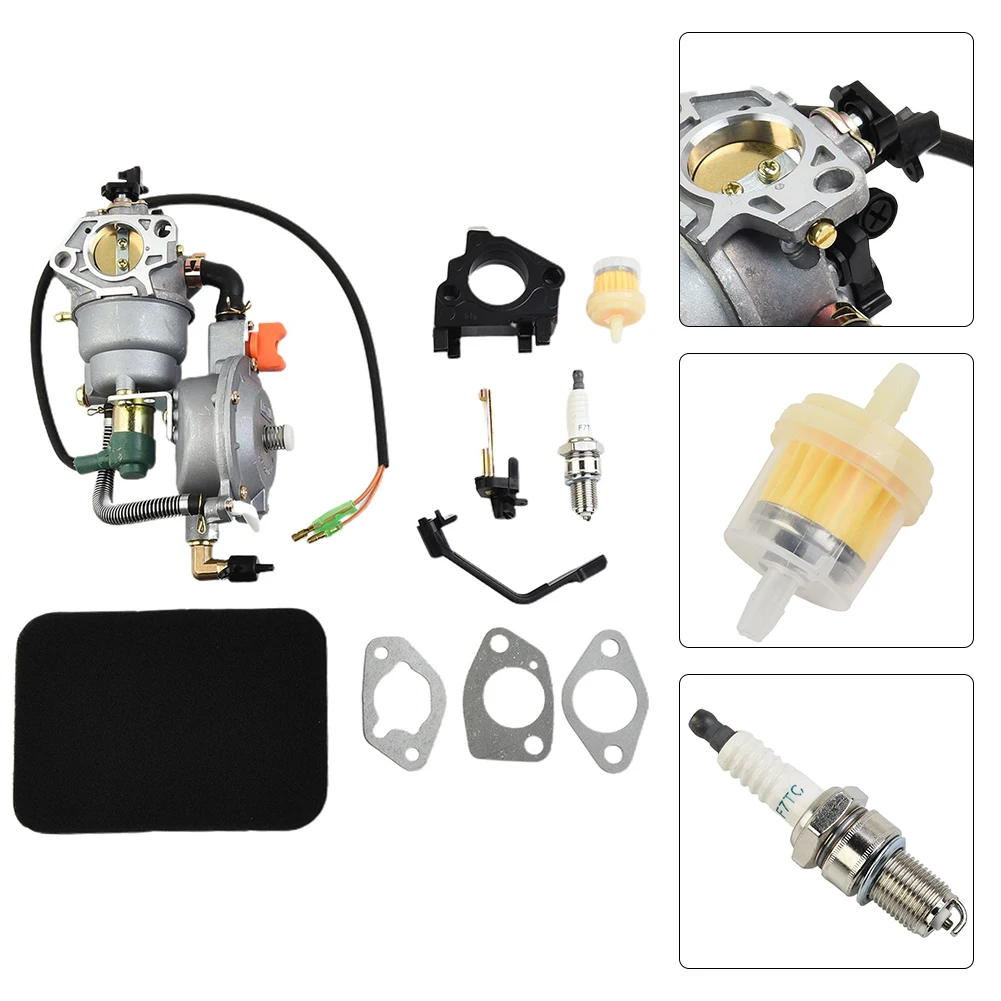 Dual Fuel Carburetor 4.5-5.5KW LPG Conversion Kit For Honda GX390 188F Air Filter Fuel Filter Set Generator Power Accessories
Dual Fuel Carburetor 4.5-5.5KW LPG Conversion Kit For Honda GX390 188F Air Filter Fuel Filter Set Generator Power Accessories