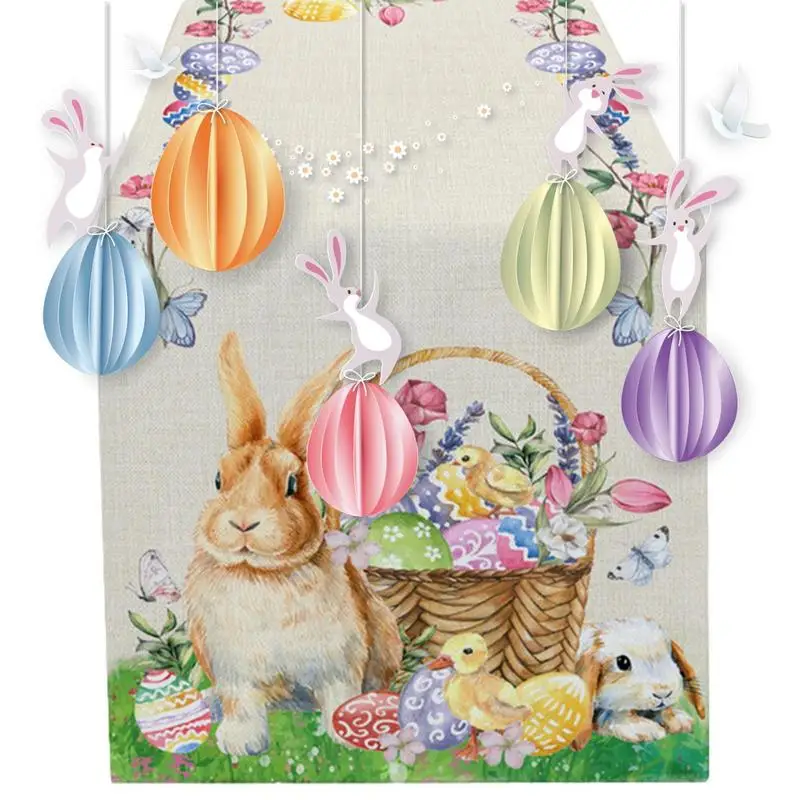 Easter Bunny Tablecloth Happy Easter Spring Colorful Table Cloth Festive Anti-Dirty And Seasonal Home Decoration For Wedding
Easter Bunny Tablecloth Happy Easter Spring Colorful Table Cloth Festive Anti-Dirty And Seasonal Home Decoration For Wedding
