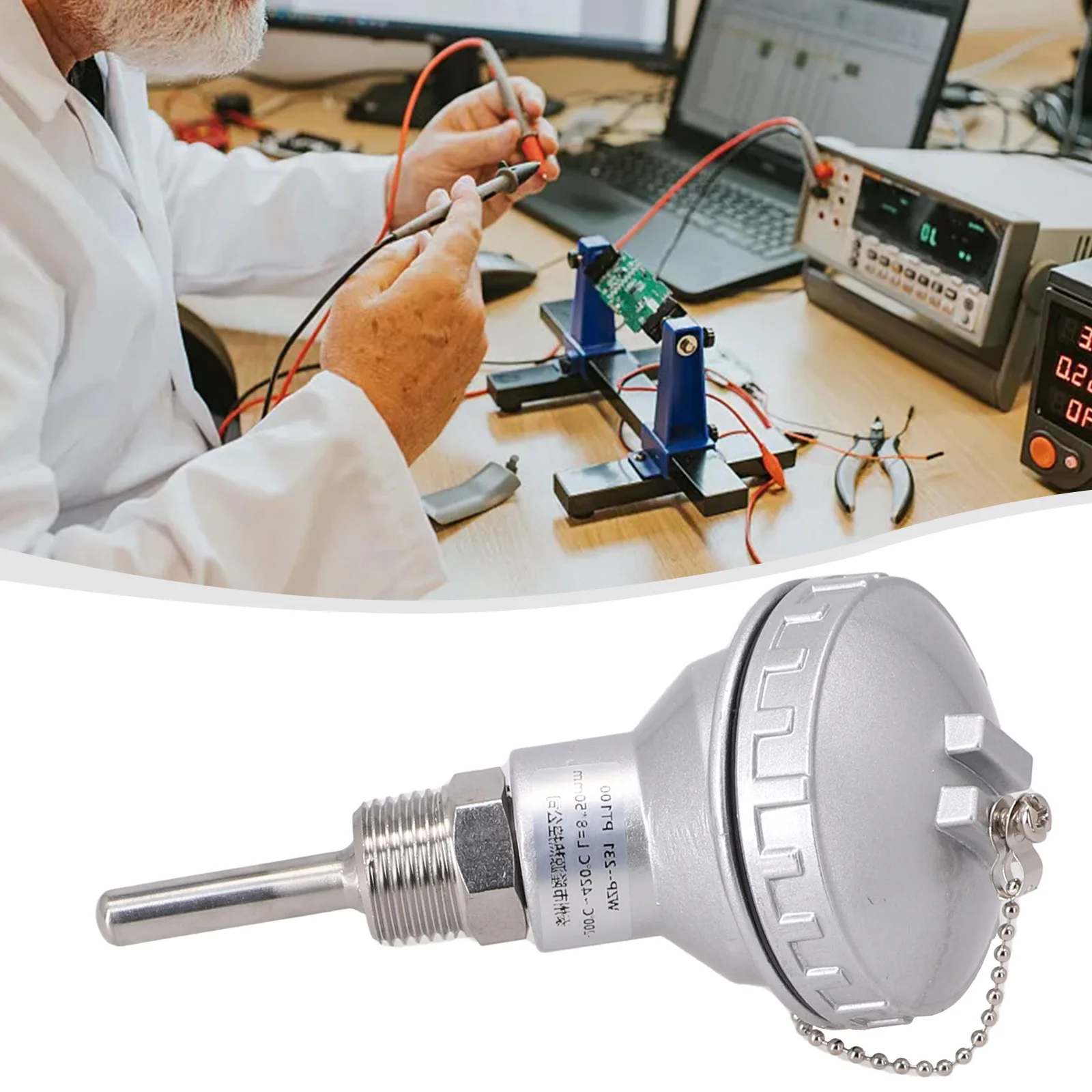 Terminal Head Sensor Probe 8 Mm Anti-corrosion PT1/2'' PT100 Protective Tube Stainless Steel Measure Temperatures
Terminal Head Sensor Probe 8 Mm Anti-corrosion PT1/2'' PT100 Protective Tube Stainless Steel Measure Temperatures