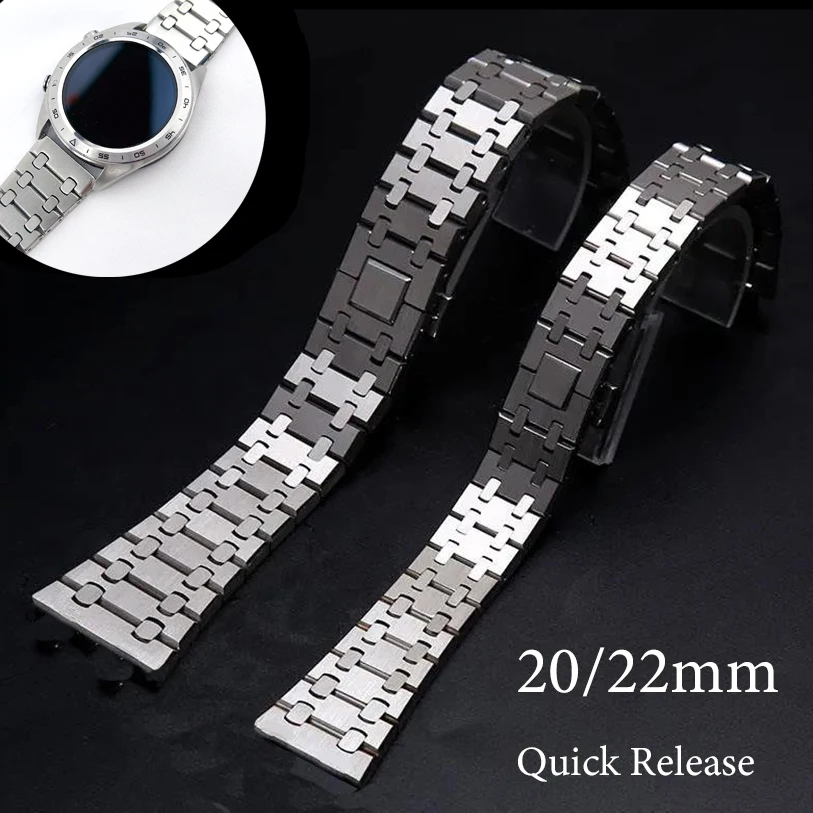 Luxury AP Strap for Samsung Watch 3 41mm 45mm/Galaxy Watch Band 42mm 46mm Stainless Steel Smartwatch Bracelet Quick Release Men
Luxury AP Strap for Samsung Watch 3 41mm 45mm/Galaxy Watch Band 42mm 46mm Stainless Steel Smartwatch Bracelet Quick Release Men