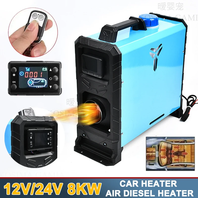 Webasto Car Heater Air Diesel Heater 12V/24V 8KW Dry Low Noise Parking Heate Diesel Autonomous Auxiliary Heating Fuel-operated
Webasto Car Heater Air Diesel Heater 12V/24V 8KW Dry Low Noise Parking Heate Diesel Autonomous Auxiliary Heating Fuel-operated
