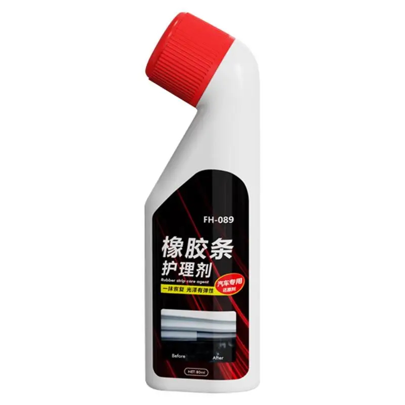 

High-Gloss Rubber Seals Agent 80ml Car Refurbishment Agent Scratch Repair Fluid Expert Interior Care Restorer For Rubber Parts