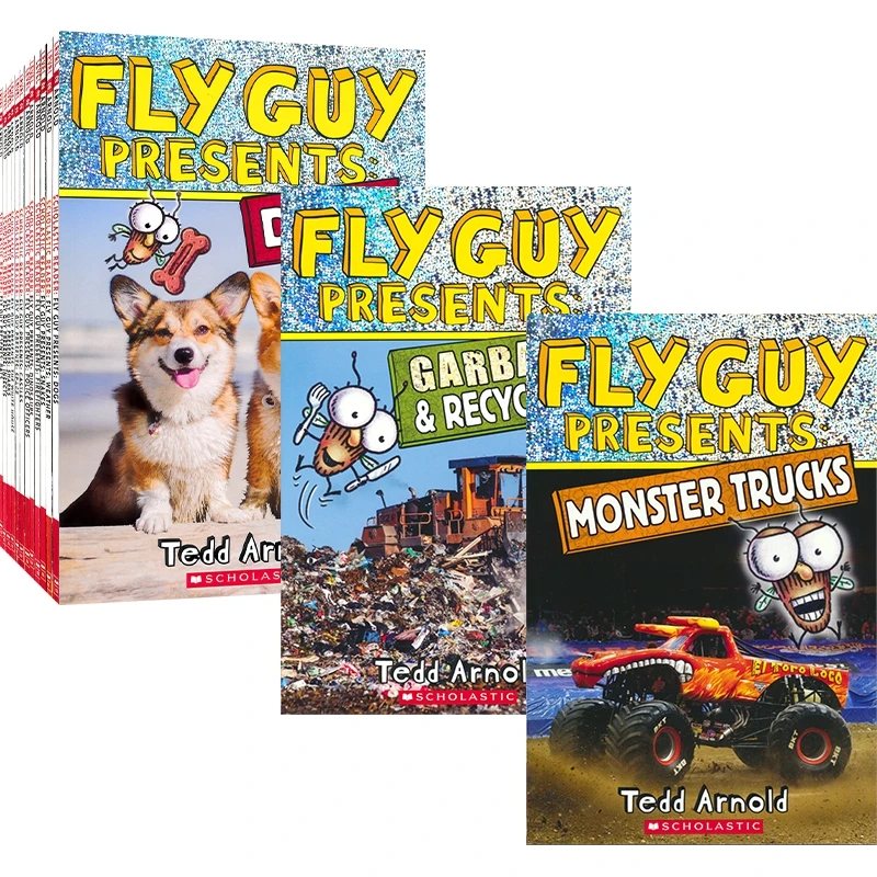 

English Manga Set Fly Guy Children's Nature Science Series Point Reading Complete 14 Books Libros Livros