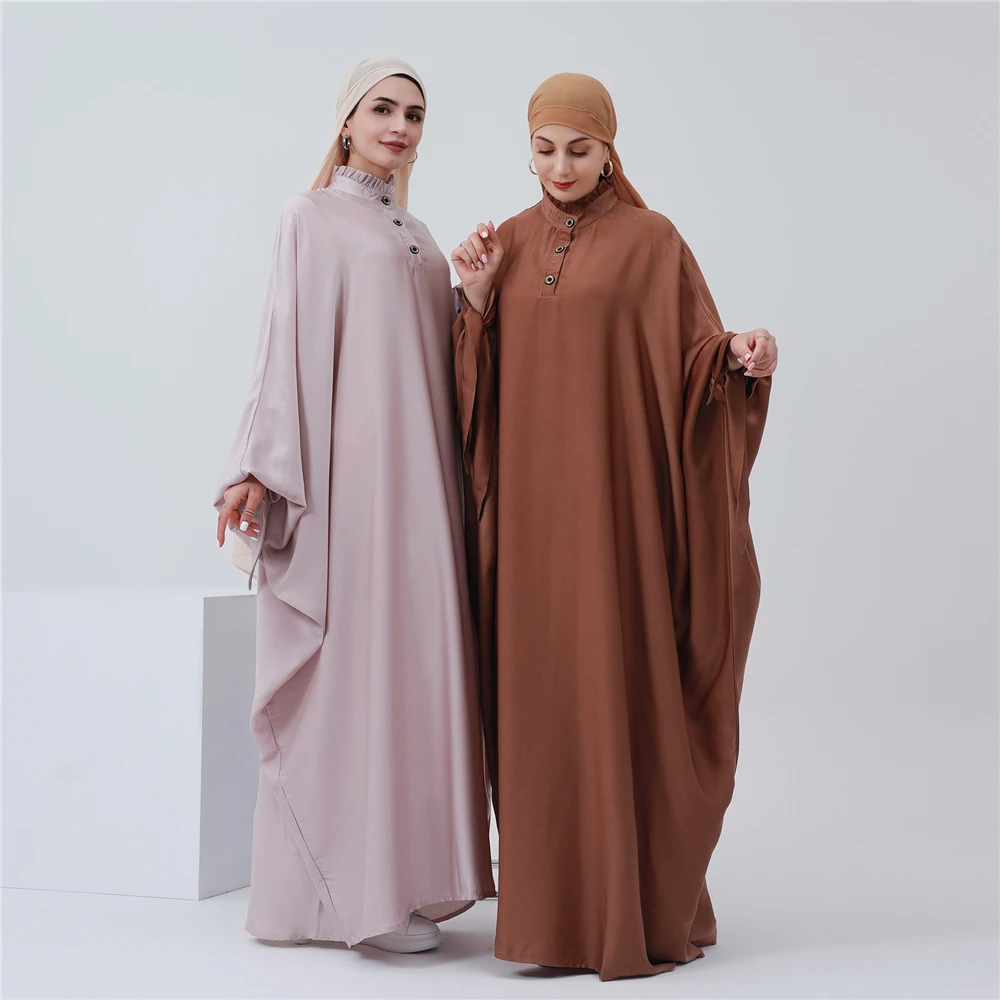 

Muslim Women Prayer Dress Eid Ramadan Modest Dresses Loose Robe Saudi Arabic Kaftan Abaya Dubai Turkish Caftan Djallaba Jalabiya