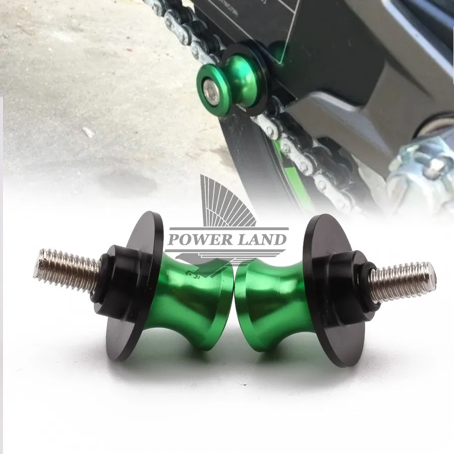 Green 1pair 8mm Motorcycle Street Racing Road Bike Anodized Swingarm Slider Spools Stand Screws Universal Fit for Honda BMW
Green 1pair 8mm Motorcycle Street Racing Road Bike Anodized Swingarm Slider Spools Stand Screws Universal Fit for Honda BMW