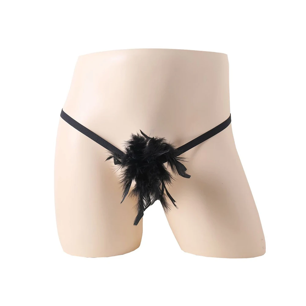 Sexy Men Sissy Thong Feathers Super Mini Lingerie T-back Low-Rise G-string Breathable Underwear Gay Man Erotic Underpants
Sexy Men Sissy Thong Feathers Super Mini Lingerie T-back Low-Rise G-string Breathable Underwear Gay Man Erotic Underpants