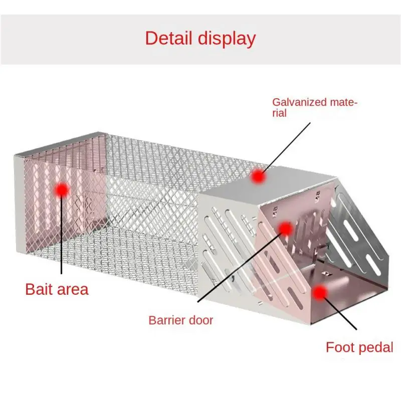 Automatic Rat Traps Pet Control Tools Reusable Self-locking Non-toxic Household Mouse Catcher Safety Mouse Cage Household Gadget
Automatic Rat Traps Pet Control Tools Reusable Self-locking Non-toxic Household Mouse Catcher Safety Mouse Cage Household Gadget