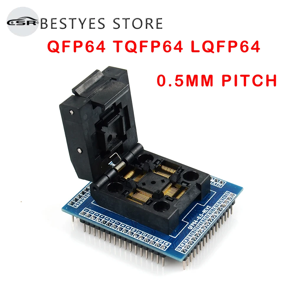 QFP64 TQFP64 LQFP64 переходник с разъемом 0,5 мм Шаг STM32 IC тестовое сжигание Программирование сиденье высокое качество работы идеально
QFP64 TQFP64 LQFP64 переходник с разъемом 0,5 мм Шаг STM32 IC тестовое сжигание Программирование сиденье высокое качество работы идеально