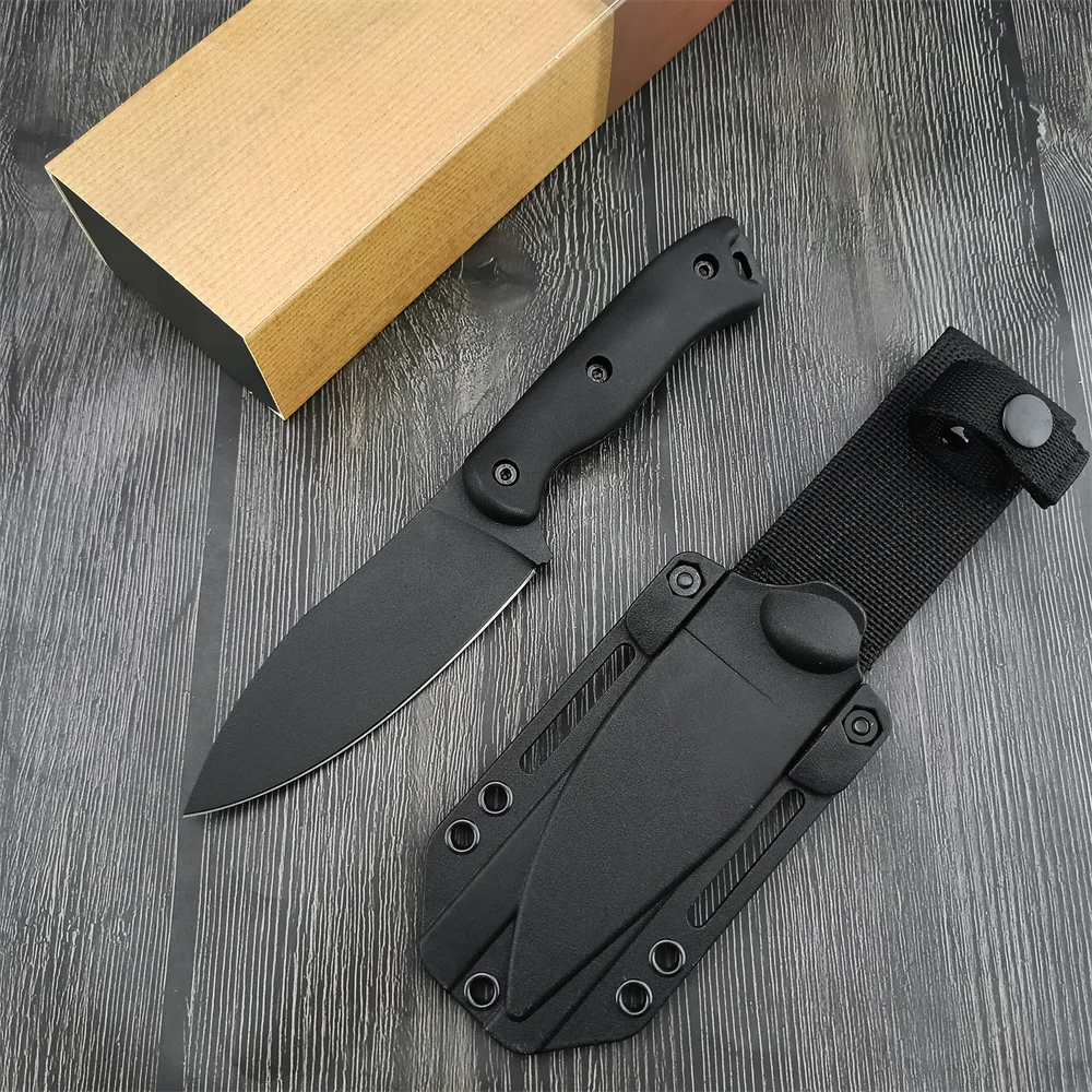 

BK19 Tactical D2 Fixed Blade Knife Outdoor Camping Portable EDC Tool Wild Survival Military Hunting Straight Knives Nylon Sheath