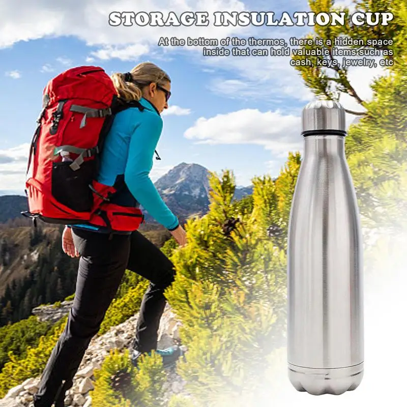 

Stainless Steel Water Bottle Vacuum Flask Drinkware For Camping Sports Gym Travel Cup Sport Bottle Double Wall Insulated Thermos
