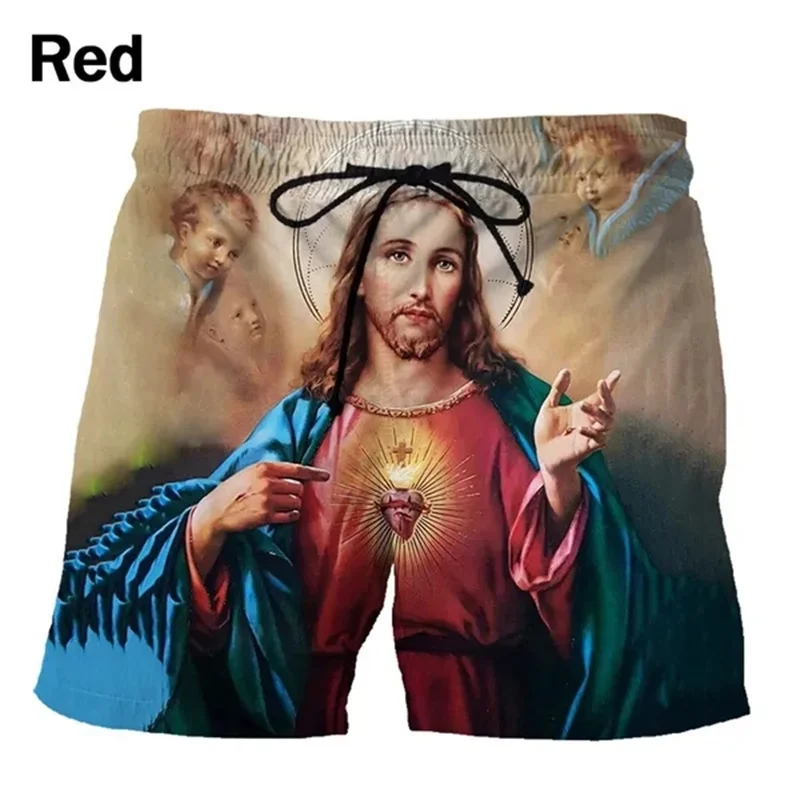 2023 Hot Sale Men's Short Pants Fashion 3D Printing Jesus Personality Super Cool Beach Shorts Casual Plus Size Loose Swimwear
2023 Hot Sale Men's Short Pants Fashion 3D Printing Jesus Personality Super Cool Beach Shorts Casual Plus Size Loose Swimwear