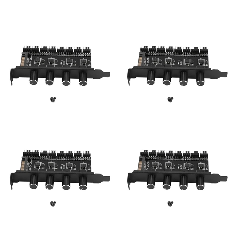 6X Pc 8 Channels Fan Hub 4 Knob Cooling Fan Speed Controller For Cpu Case Hdd Vga Pwm Fan Pci Bracket Power By 12V
6X Pc 8 Channels Fan Hub 4 Knob Cooling Fan Speed Controller For Cpu Case Hdd Vga Pwm Fan Pci Bracket Power By 12V