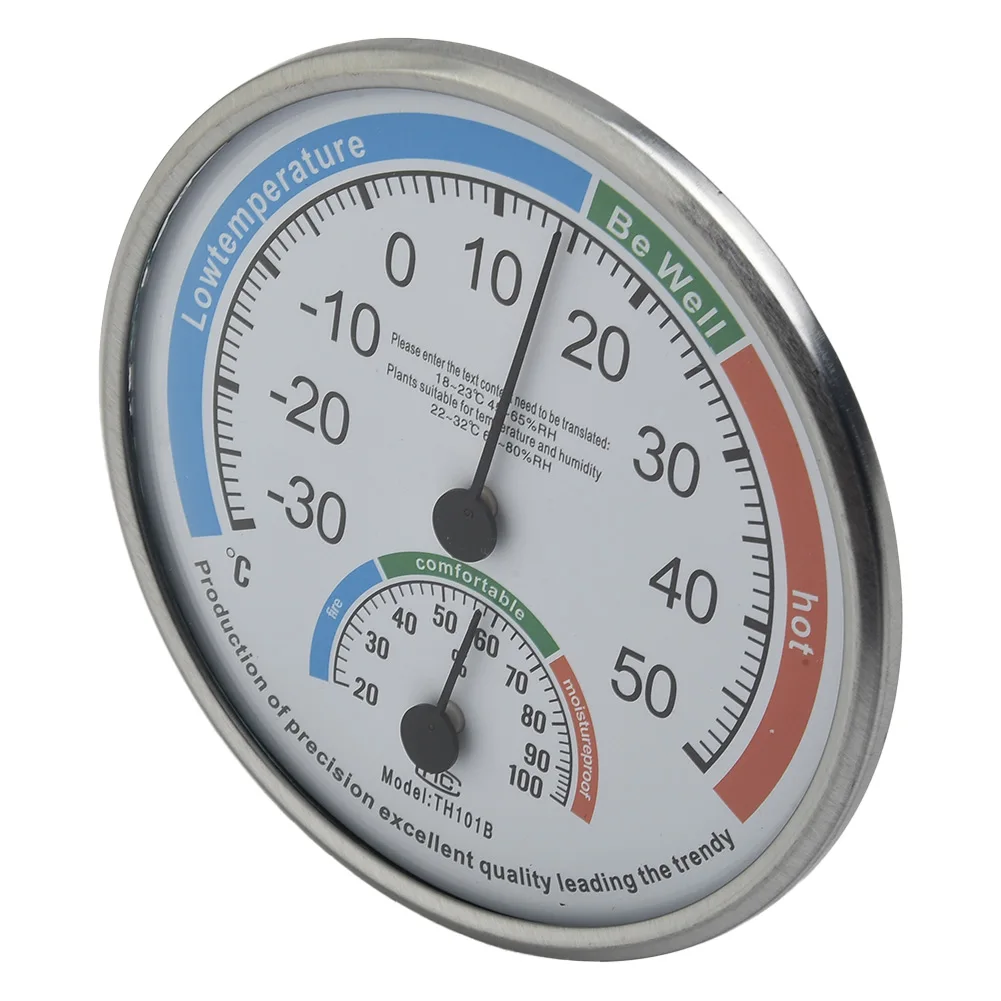 Hygrometer Thermometer Classroom Garden ABS Diameter 13cm Range: -30-50 ° 2.2cm Thermometer Monitoring
Hygrometer Thermometer Classroom Garden ABS Diameter 13cm Range: -30-50 ° 2.2cm Thermometer Monitoring
