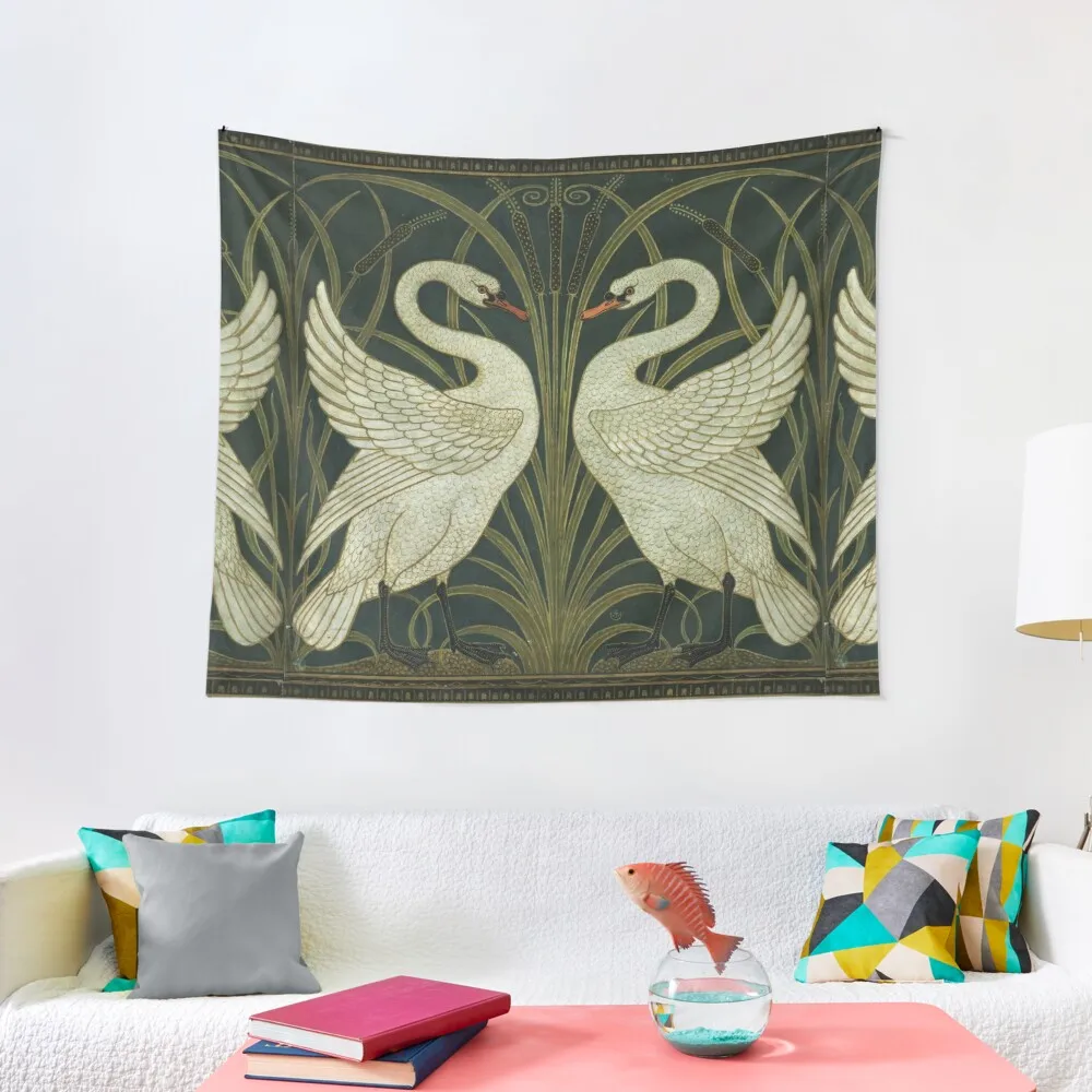 Art Deco - Swan, Rush, and Iris Tapestry Home Decorations Bedroom Decorations Tapestry
Art Deco - Swan, Rush, and Iris Tapestry Home Decorations Bedroom Decorations Tapestry