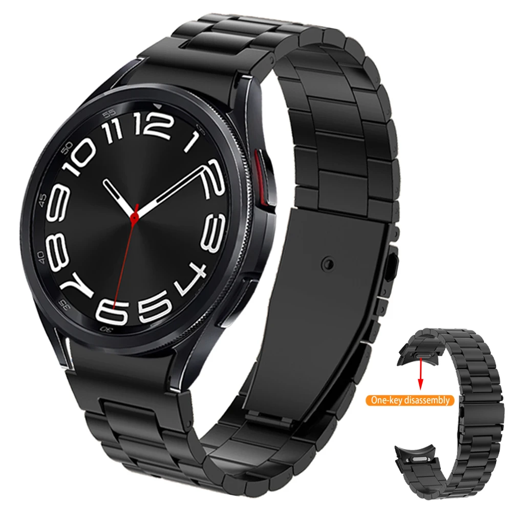 Ремешок металлический из нержавеющей стали для Samsung Galaxy Watch 4/6, 46 43 42 мм
Ремешок металлический из нержавеющей стали для Samsung Galaxy Watch 4/6, 46 43 42 мм