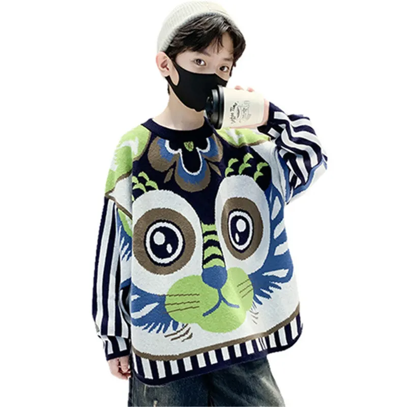 2023 New Children Cartoon Pattern Sweater for Boys Casual Cute Fashion All-Match Spring And Autumn Kids Knitted Sweater Clothes
2023 New Children Cartoon Pattern Sweater for Boys Casual Cute Fashion All-Match Spring And Autumn Kids Knitted Sweater Clothes