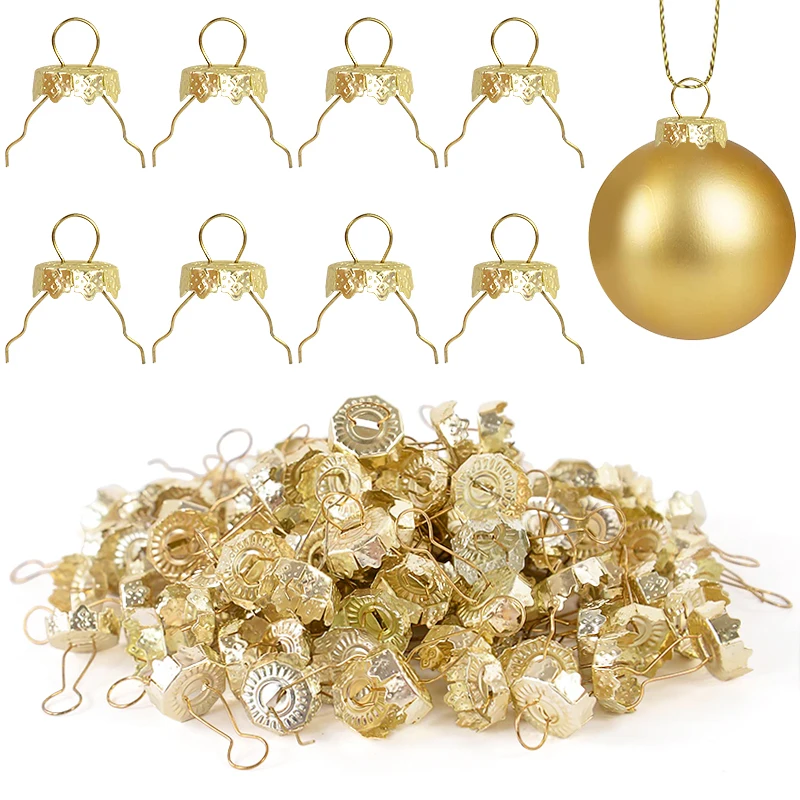 50/100PCS Round Christmas Ball Caps Gold Removable Metal Hanger Xmas Tree Ornament Cap Navidad Noel New Year Home DIY Decor
50/100PCS Round Christmas Ball Caps Gold Removable Metal Hanger Xmas Tree Ornament Cap Navidad Noel New Year Home DIY Decor