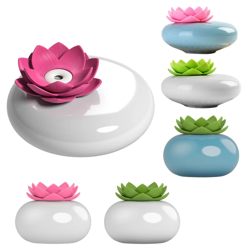 

Essential Oil Diffuser,Personal Lotus Humidifiers For Office Desk,Cute Lotus USB Cool Mist Humidifier