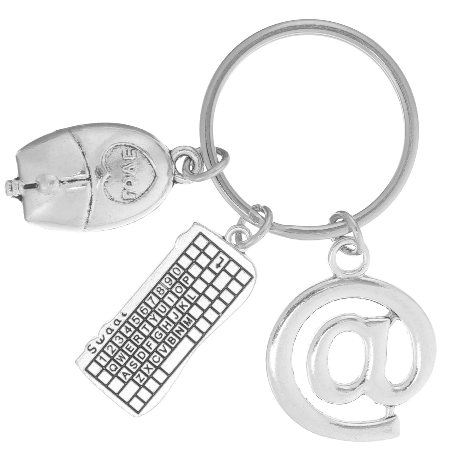 

Internet Keychain Versatile Computer Keychains Mouse Decorate Keys Keyboard Ring Zinc Alloy Pendant Backpack