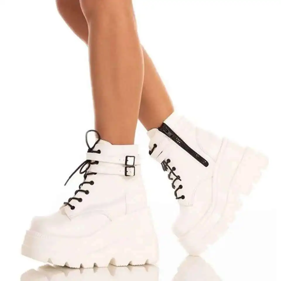 【ENMAYER】 Design 2023Big Sizes43 Platform High Heels Cosplay Fashionable Autumn Winter Wedges Shoes Ankle Boots Women Booties PU
【ENMAYER】 Design 2023Big Sizes43 Platform High Heels Cosplay Fashionable Autumn Winter Wedges Shoes Ankle Boots Women Booties PU