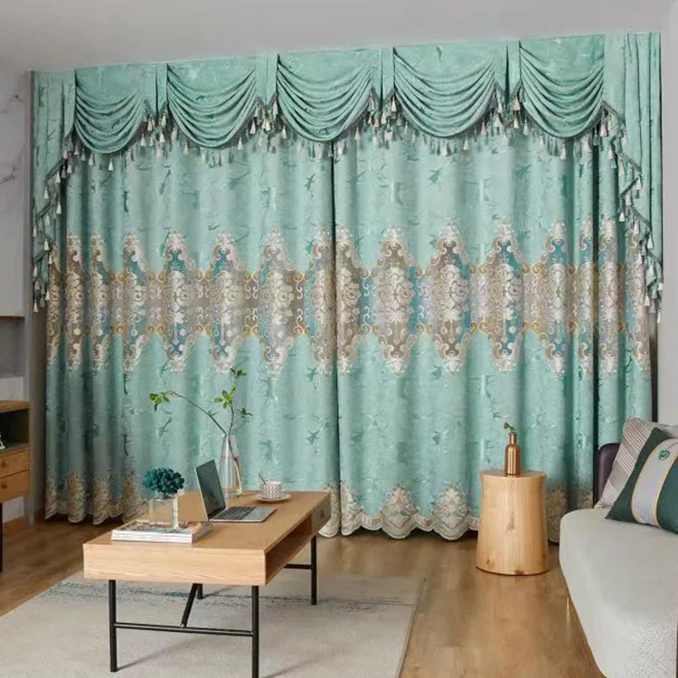 

Жаккардовые шторы с вышивкой на заказ, шторы для спальни, гостиной, шениль, ткань для штор