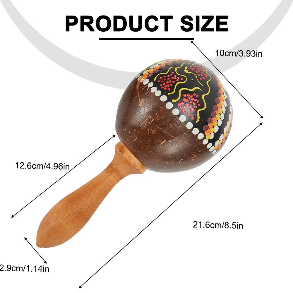 2 шт. Кокосовая Скорлупа Maracas + деревянная Красивая ручная роспись, дезинги, перкуссионный музыкальный инструмент, музыкальный инструмент Biginning, проигрыватели Tranning
2 шт. Кокосовая Скорлупа Maracas + деревянная Красивая ручная роспись, дезинги, перкуссионный музыкальный инструмент, музыкальный инструмент Biginning, проигрыватели Tranning