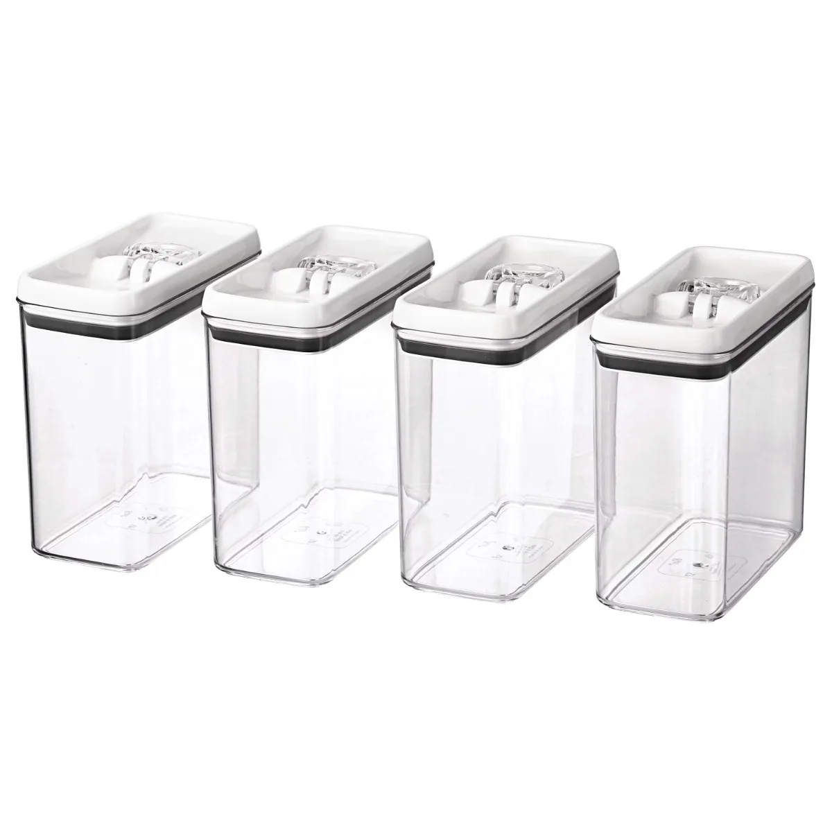 

Better Homes & Gardens Canister Pack of 4 - Flip-Tite 11.5 Cup Rectangular Food Storage Container Set