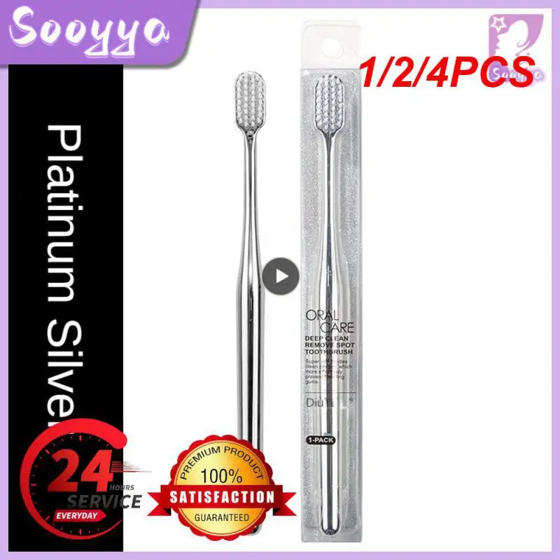 1/2/4PCS Luxury Soft Toothbrush Men Women Adult Tooth Brush Gold Silver Brushes Elegance Gentle Toothbrushes Drop
1/2/4PCS Luxury Soft Toothbrush Men Women Adult Tooth Brush Gold Silver Brushes Elegance Gentle Toothbrushes Drop