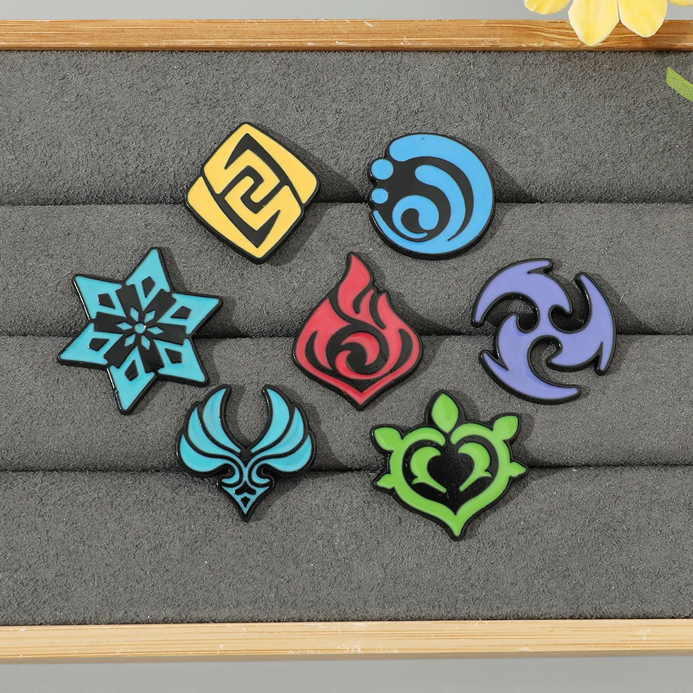 Game Genshin Impact Brooch Cosplay Prop Anime Accessories Vision Element God's Eye Badge
Game Genshin Impact Brooch Cosplay Prop Anime Accessories Vision Element God's Eye Badge