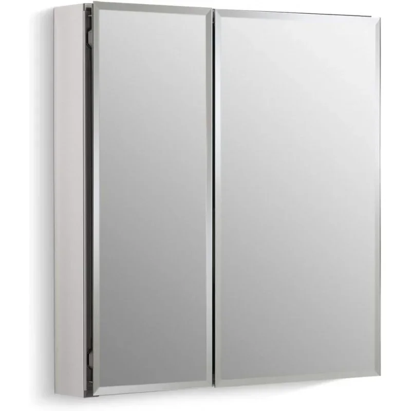 

KOHLER CB-CLC2526FS 25 "W x 26" H, двухдверный медицинский шкаф для ванной комнаты с зеркалом, встраиваемый или поверхностный монтаж, настенная камера для ванной комнаты