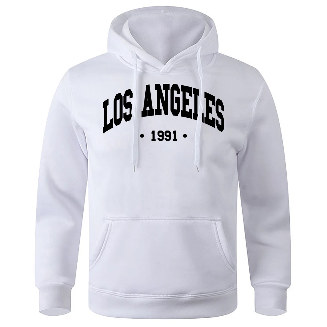 

Los Angels 1991 Usa City Letter Print Men Hooded Fleece Breathable Hoodies O-Neck Casual Hoodie Classic Harajuku Tracksuit Male