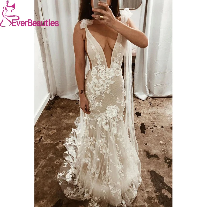 Lace Mermaid Wedding Dresses свадебное платье 2022 Boho Bride Dress Vestidos De Novia Bohemian V-Neck Beach Wedding Gowns
Lace Mermaid Wedding Dresses свадебное платье 2022 Boho Bride Dress Vestidos De Novia Bohemian V-Neck Beach Wedding Gowns
