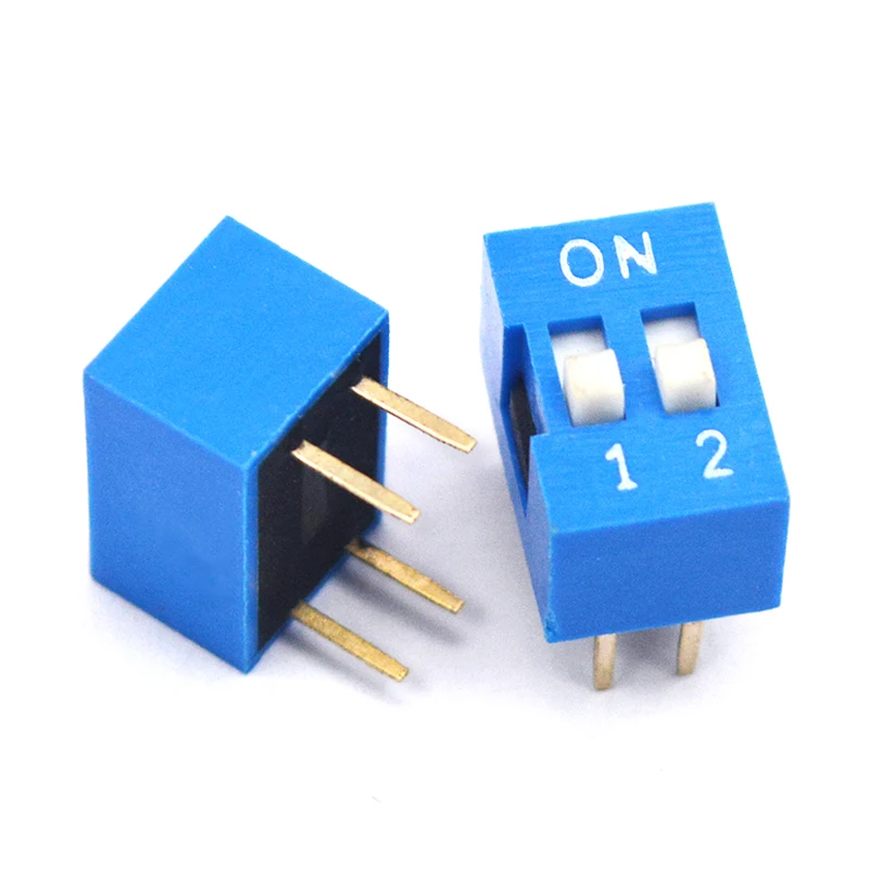 2 PCS Blue DIP Switch Horizontal 1-2 Positions 2.54mm Pitch for Circuit Breadboards PCB
2 PCS Blue DIP Switch Horizontal 1-2 Positions 2.54mm Pitch for Circuit Breadboards PCB