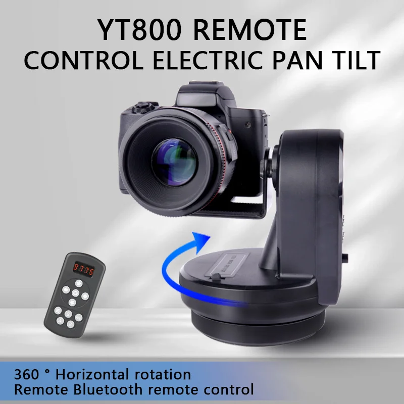 

ZIFON YT-1000 Remote Control Pan Tilt Auto Motorized Rotating Video Tripod Head Stabilizer for Smartphone Tripod Heads