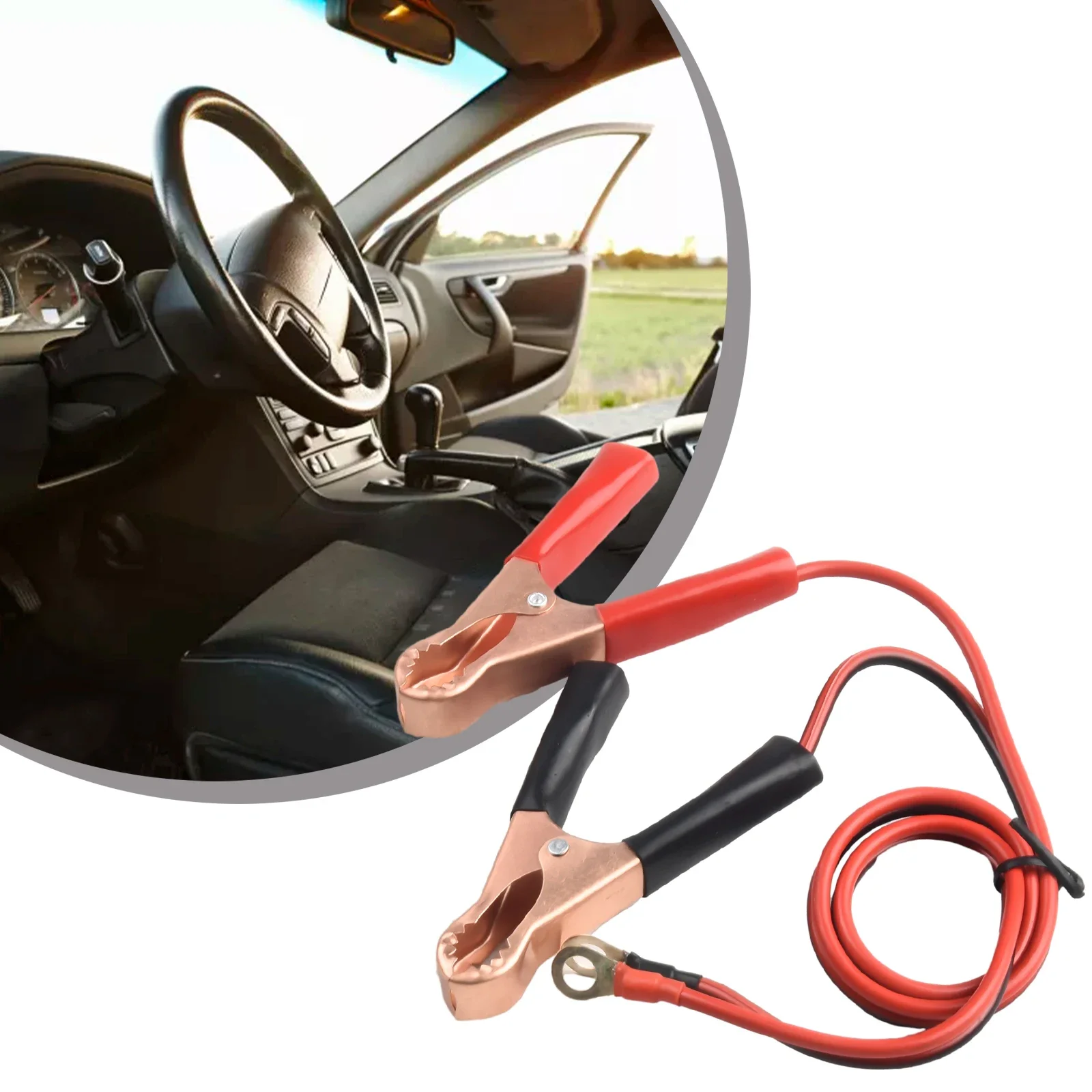 2PCS 40*32*mm Car 50AMP Battery Inverter Wire Power Transfer Cable Alligator Clips 0.25 Inches/6.3mm Ring Termina
2PCS 40*32*mm Car 50AMP Battery Inverter Wire Power Transfer Cable Alligator Clips 0.25 Inches/6.3mm Ring Termina