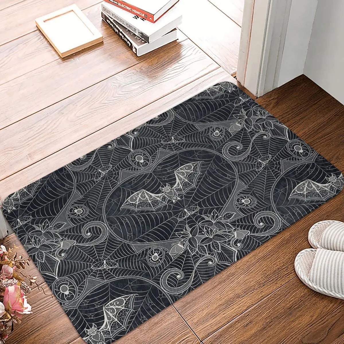 Spider Web Anti-Slip Doormat Living Room Mat Gothic Balcony Carpet Welcome Rug Home Decorative
Spider Web Anti-Slip Doormat Living Room Mat Gothic Balcony Carpet Welcome Rug Home Decorative