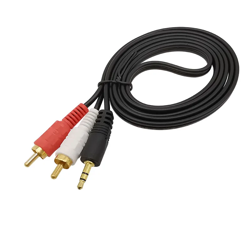 1Pcs Stereo 3.5mm Male Plug To 2x RCA Male Plug Audio Cable Speaker Splitter Connector 150CM
1Pcs Stereo 3.5mm Male Plug To 2x RCA Male Plug Audio Cable Speaker Splitter Connector 150CM
