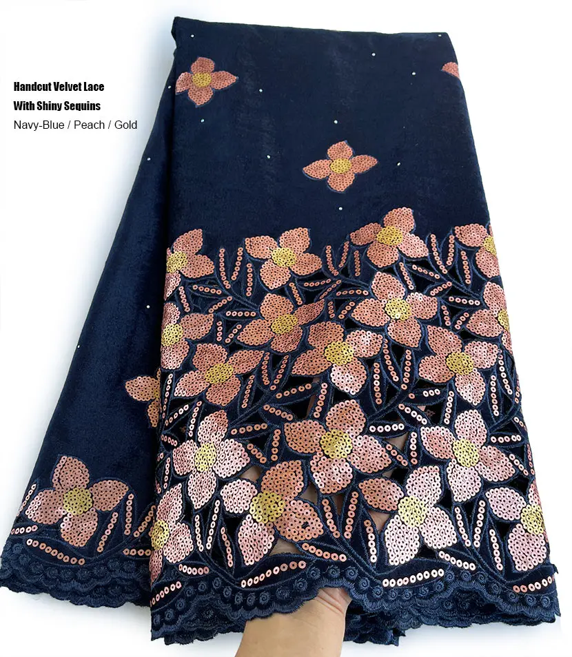 Африканское гладкое бархатное кружево 5 ярдов с вырезами ручной работы, камни, блестки, Современная нигерийская ткань для вышивки, традиционная швейная одежда
Африканское гладкое бархатное кружево 5 ярдов с вырезами ручной работы, камни, блестки, Современная нигерийская ткань для вышивки, традиционная швейная одежда