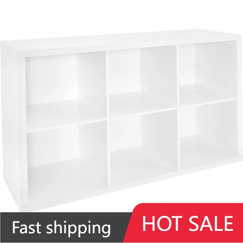 ClosetMaid 6 Cube Storage Shelf Organizer Bookshelf with Back Panel, Easy Assembly, Wood, White Finish
ClosetMaid 6 Cube Storage Shelf Organizer Bookshelf with Back Panel, Easy Assembly, Wood, White Finish