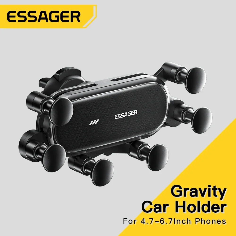 Essager Gravity Car Phone Holder Air Vent Clip Mount Stand GPS SmartPhone Support For iPhone 13 12 Pro Max Xiaomi Huawei Samsung
Essager Gravity Car Phone Holder Air Vent Clip Mount Stand GPS SmartPhone Support For iPhone 13 12 Pro Max Xiaomi Huawei Samsung