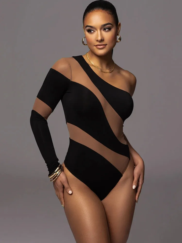 Articat Sexy Stripe Long Sleeve Bodysuit Women One Shoulder Tight Elastic Female Bodysuit Casual Fashion Street Autumn New 2023
Articat Sexy Stripe Long Sleeve Bodysuit Women One Shoulder Tight Elastic Female Bodysuit Casual Fashion Street Autumn New 2023