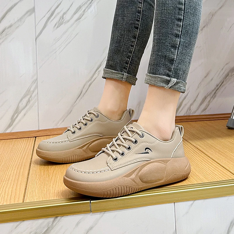 

Women's Sneakers 2023 Spring New Arrivals Ladies Casual Sports Running Shoes Designer Lace-up Trainers Vulcanized Shoes Woman